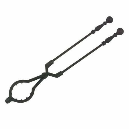 DAGAN Individual Hearth & Fire Pit Tool with Ball Handle - Log Lifter, Black BT